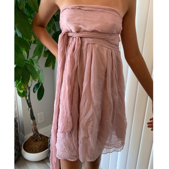 Calypso St. Barth Other - CALYPSO Pink Mauve wrap silk dress tunic skirt top